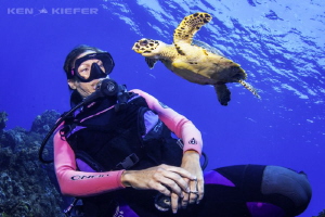 My wife just relaxing and enjoying the presence of this y... by Ken Kiefer 